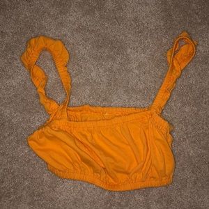 Orange pacsun cropped top